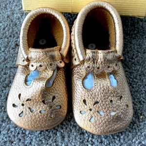 First Steps Rose Gold Mary Jane size 5